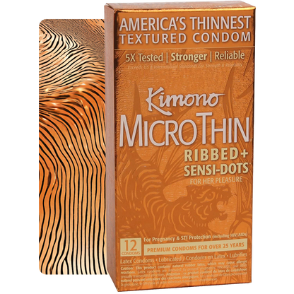 Kimono Micro thin gerippte Sensi Dots