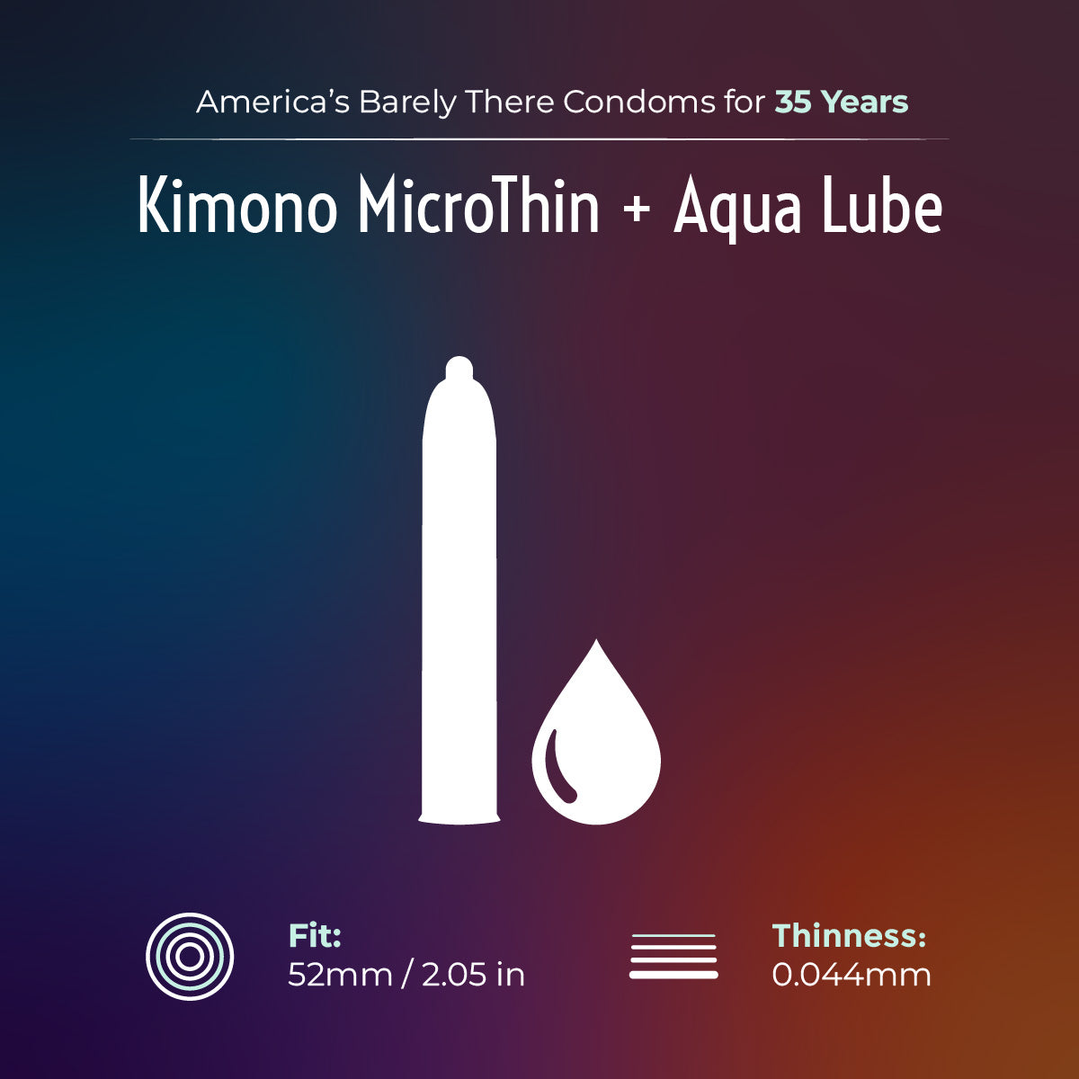Kimono MicroThin Plus Aqua Lube