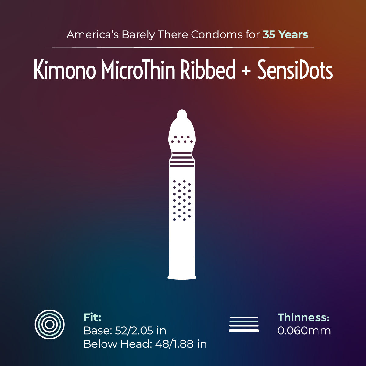 Kimono Microthin Ribbed + SensiDots